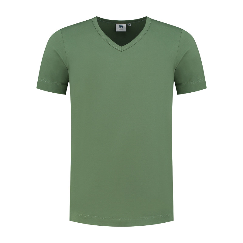 Lemon & Soda Cotton Elastane V-neck T-shirt